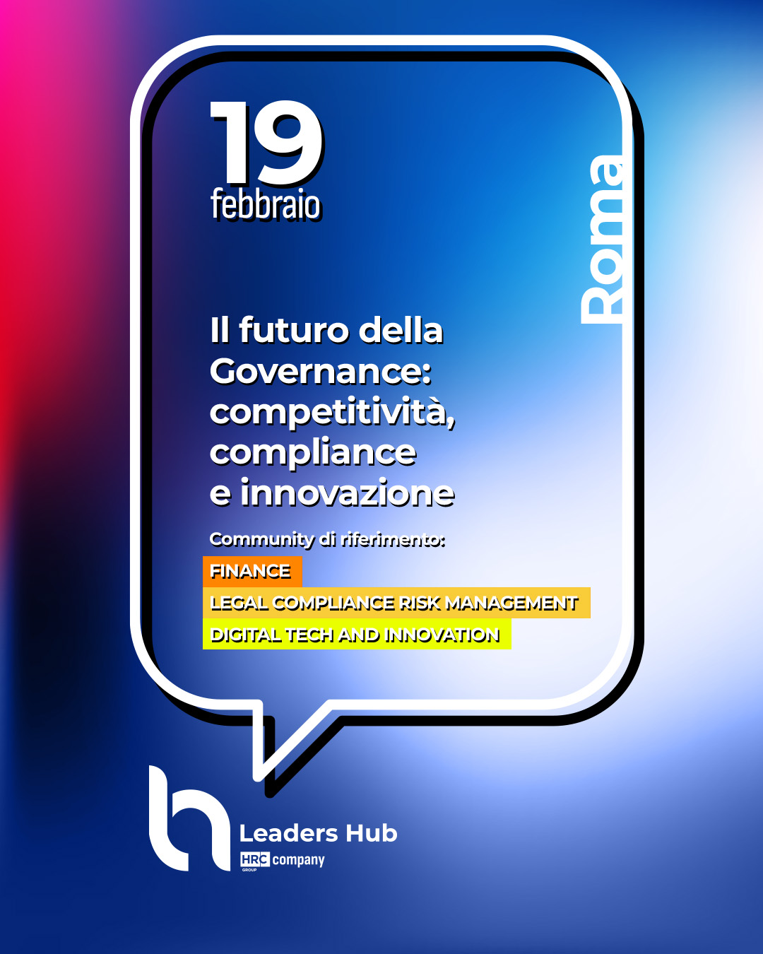 19 febbraio, Il futuro della governance: nuove strategie di competitività, compliance e innovazione